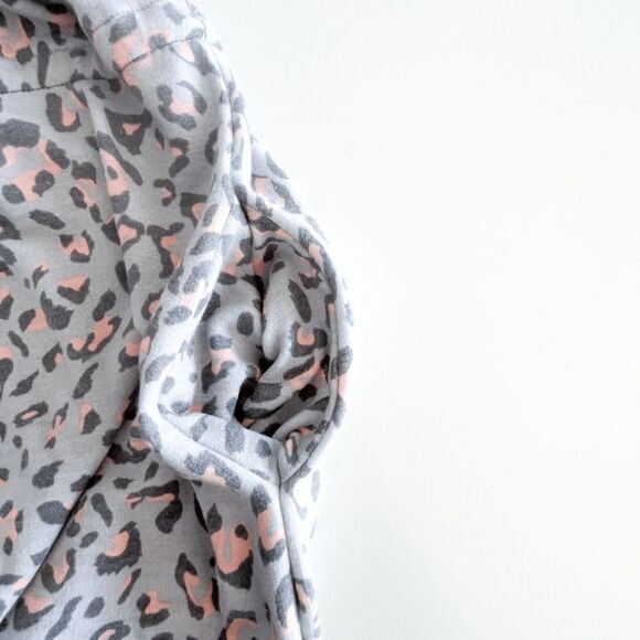 7th Ray Womens Lounge Dress Sleepwear Drawstring Animal Print Pink Medium - Picture 6 of 8